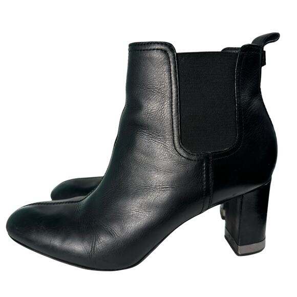 Tory Burch Leather April Ankle Chelsea Heeled Boots Bootie Womens Size 10 M - Picture 2 of 16